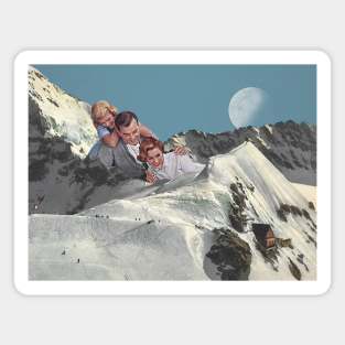 Family Holiday - Surreal/Collage Art Magnet